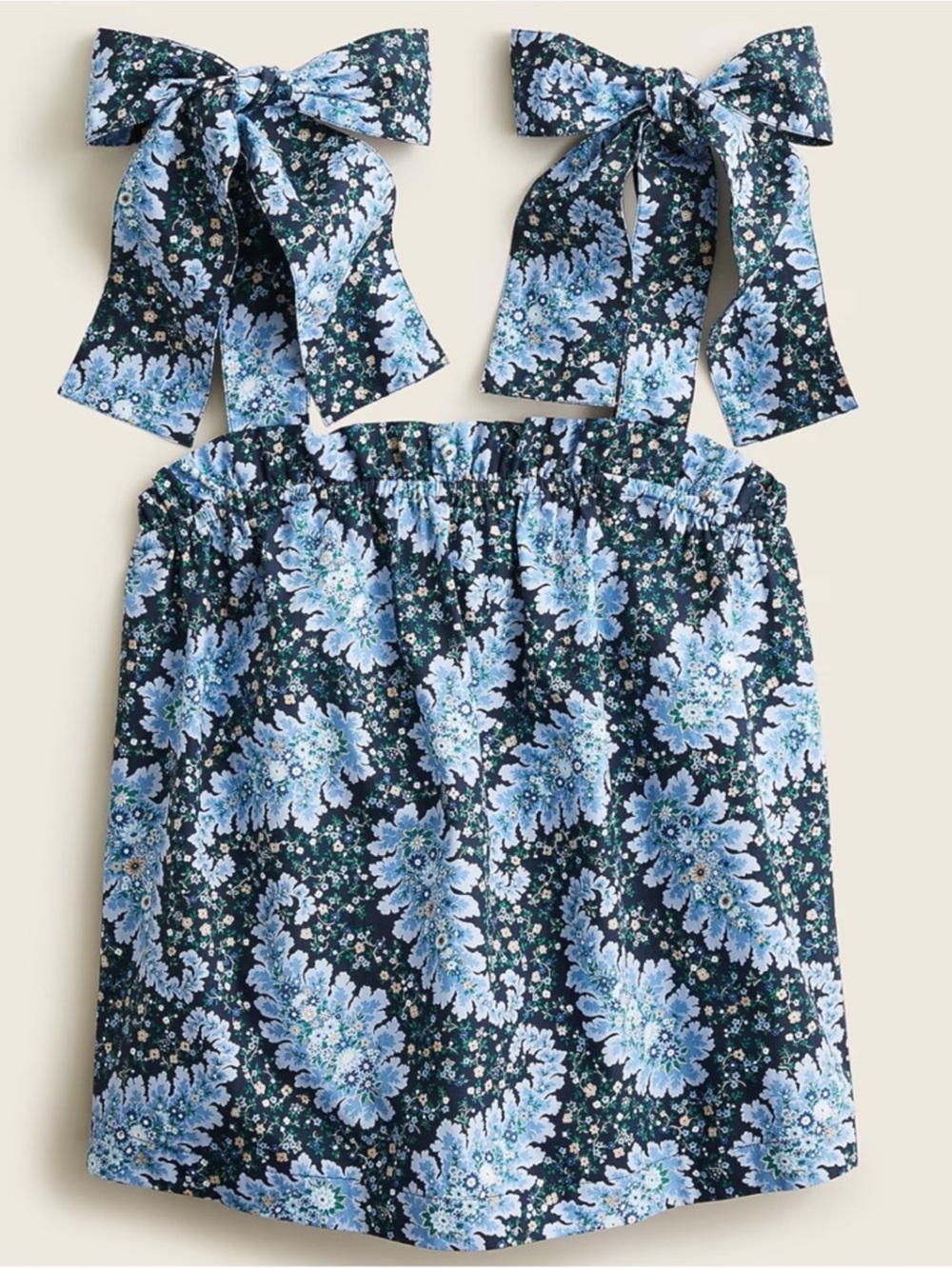 JCrew Collection Floral Tie-Shoulder Tank